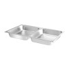 Bac GN 1/1 per Chafing Dish con 2 scomparti Hendi