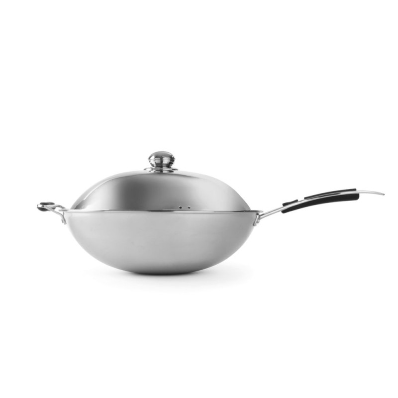 Wok a induzione in acciaio inossidabile - HENDI Wok a induzione in acciaio inossidabile - HENDI