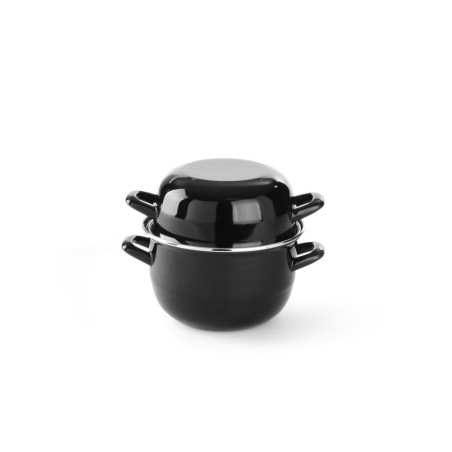 Cocotte per cozze smaltata - con coperchio - Marca HENDI - Fourniresto
