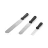 Spatola piatta flessibile in acciaio inossidabile con manico in PP - L 110 mm
