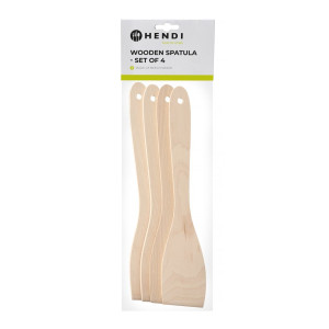 Paletta per friggere in legno - L 300 mm - Lotto di 4 | HENDI 525142