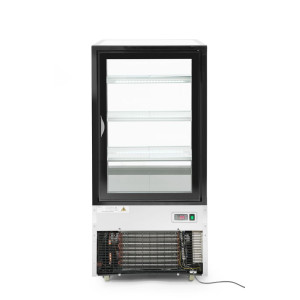 Vetrina refrigerata con 3 ripiani inclinati - 300 L