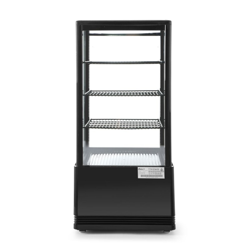 Vetrina refrigerata nera a 4 lati in vetro - 78 litri Vetrina refrigerata nera a 4 lati in vetro - 78 litri