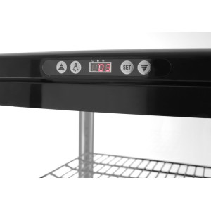 Vetrina refrigerata per dolci nera - 280 L