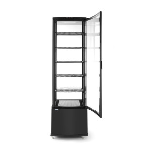 Vetrina refrigerata per dolci nera - 280 L
