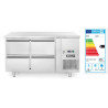 Frigorifero da banco con quattro cassetti Profi Line 280L - Marca HENDI - Fourniresto