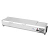 Vetrina refrigerata con coperchio in acciaio inox - 6 x GN 1/3