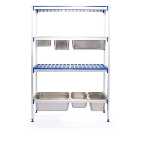 Scaffale in alluminio - GN 1/1