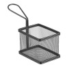 Cestino per Patatine Miniature Nero - 100 x 80 mm