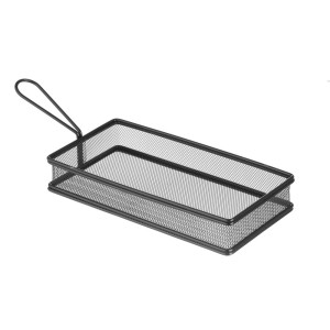 Cestino per Patatine Miniature Nero - 255 x 135 mm