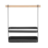Portaposate da tavola nero - 230 x 100 mm