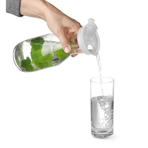 Brocca in plastica con coperchio - 1 L
