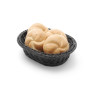 Cestino del pane ovale nero - 250 x 190 mm