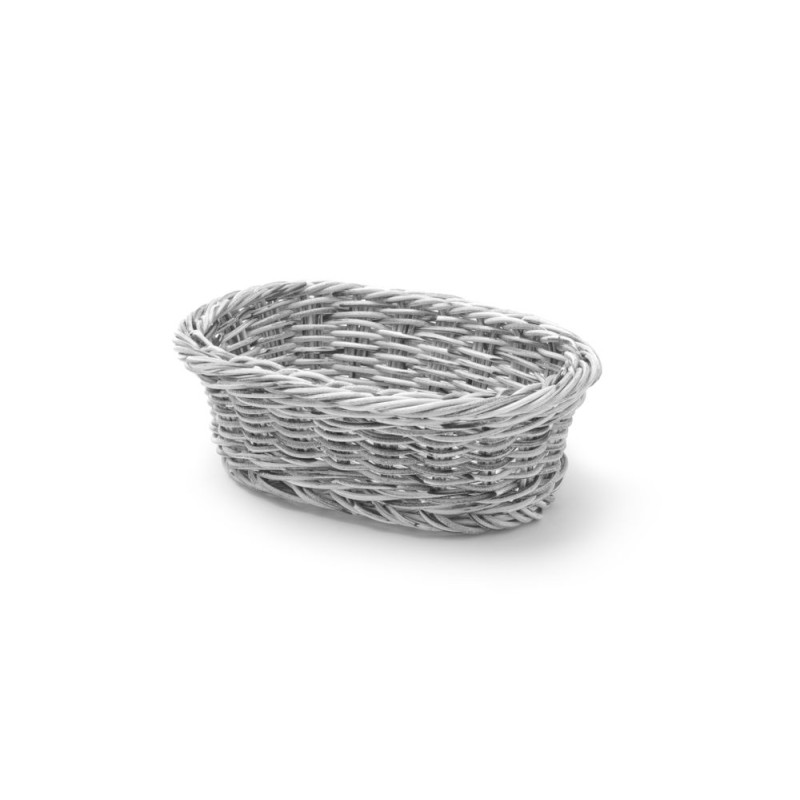 Cestino del pane ovale grigio - 190 x 120 mm Cestino del pane ovale grigio - 190 x 120 mm