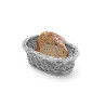 Cestino del pane ovale grigio - 190 x 120 mm