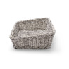 Cestino del pane rettangolare grigio - 400 x 300 mm