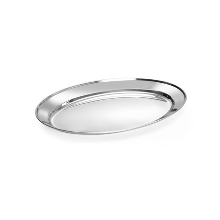 Piatto ovale in acciaio inossidabile - 400 x 260 mm