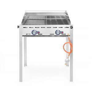 Barbecue a Gas Professionale Green Fire con 2 bruciatori - Marca HENDI