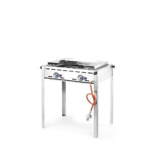 Barbecue a Gas Professionale Green Fire con 2 bruciatori - Marca HENDI