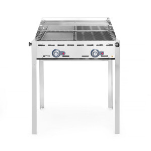 Barbecue a Gas Professionale Green Fire con 2 bruciatori - Marca HENDI