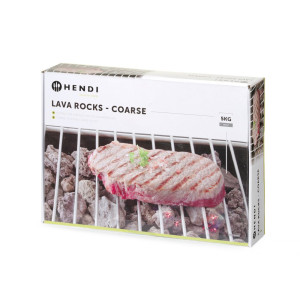 Pietre laviche per barbecue a gas professionale - Grosso calibro - HENDI