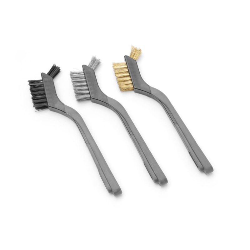 Set di spazzole metalliche strette - 3 pezzi - Marca HENDI - Fourniresto Set di spazzole metalliche strette - 3 pezzi - Marca HENDI - Fourniresto