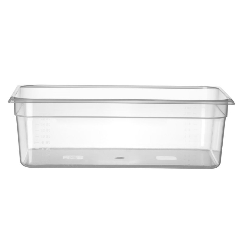 Bac Gastronorm in polipropilene GN 1/1 graduato - 21 L - P 150 mm Bac Gastronorm in polipropilene GN 1/1 graduato - 21 L - P 150 mm