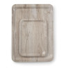 Vassoio da servizio in melamina stampata legno chiaro - 350 x 240 mm