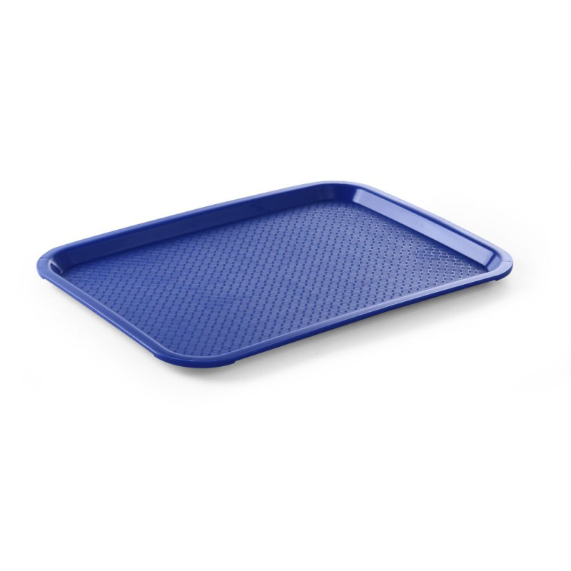 Vassoio rettangolare per fast food blu - 415 x 305 mm Vassoio rettangolare per fast food blu - 415 x 305 mm