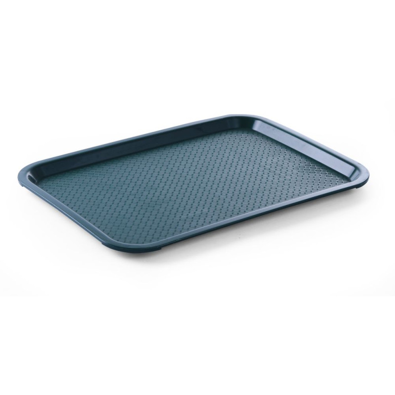 Vassoio rettangolare per fast food verde - 415 x 305 mm Vassoio rettangolare per fast food verde - 415 x 305 mm