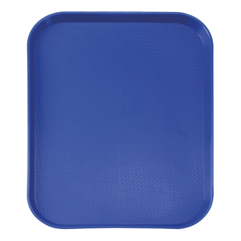 Vassoio rettangolare per fast food - Piccolo modello 265 x 345 mm - Blu Vassoio rettangolare per fast food - Piccolo modello 265 x 345 mm - Blu
