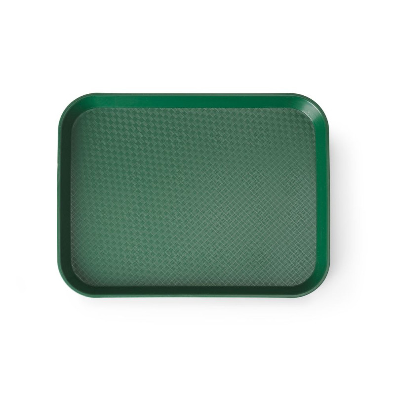 Vassoio rettangolare per fast food - Piccolo modello 265 x 345 mm - Verde Vassoio rettangolare per fast food - Piccolo modello 265 x 345 mm - Verde