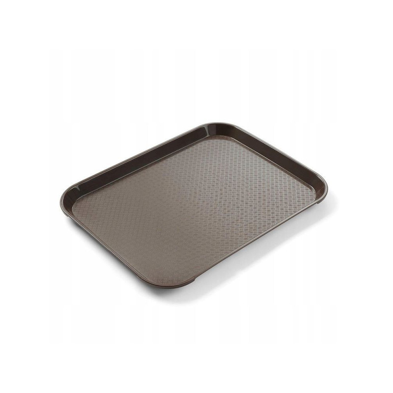 Vassoio rettangolare per fast food - Piccolo modello 265 x 345 mm - Marrone Vassoio rettangolare per fast food - Piccolo modello 265 x 345 mm - Marrone