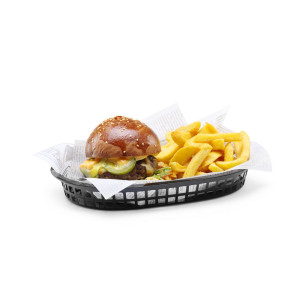 Cestino per il servizio Fast-Food - Nero - Confezione da 6 - Hendi