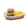 Cestino per il servizio Fast-Food - Marrone - Set da 6 - Hendi