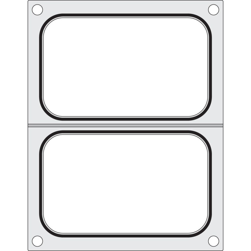 Matrice di sigillatura per sigillatrice manuale - 2 scomparti 178 x 113 mm - Hendi Matrice di sigillatura per sigillatrice manuale - 2 scomparti 178 x 113 mm - Hendi