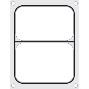 Matrice di sigillatura per sigillatrice manuale - 2 scomparti - Hendi