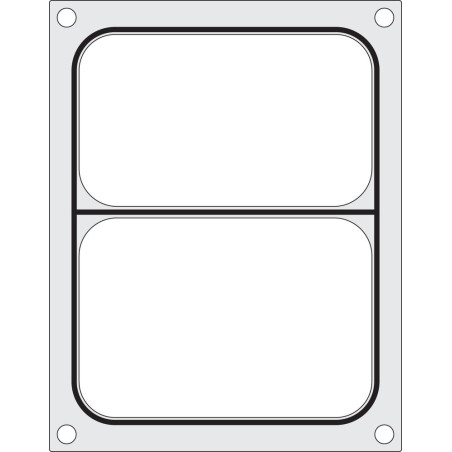 Matrice di sigillatura per sigillatrice manuale - 2 scomparti - Hendi