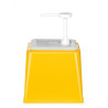 Distributore di salsa con pompa - Giallo - 2,5 L - Hendi