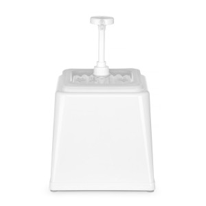 Distributore di Salsa con Pompa - Bianco - 2,5 L - Hendi