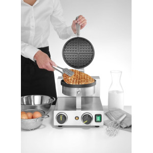 Piastra per waffle rotonda - Ø 190 mm Bruxelles - Hendi