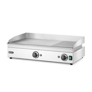 Piastra Grill Professionale HENDI | Rigata & Liscia - Acciaio Inossidabile