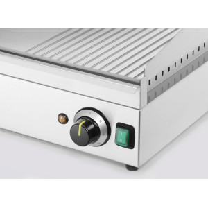 Piastra Grill Professionale HENDI | Rigata & Liscia - Acciaio Inossidabile
