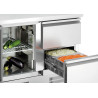 Tavolo refrigerato 2 cassetti 1 porta professionale