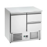 Tavolo refrigerato 2 cassetti 1 porta professionale