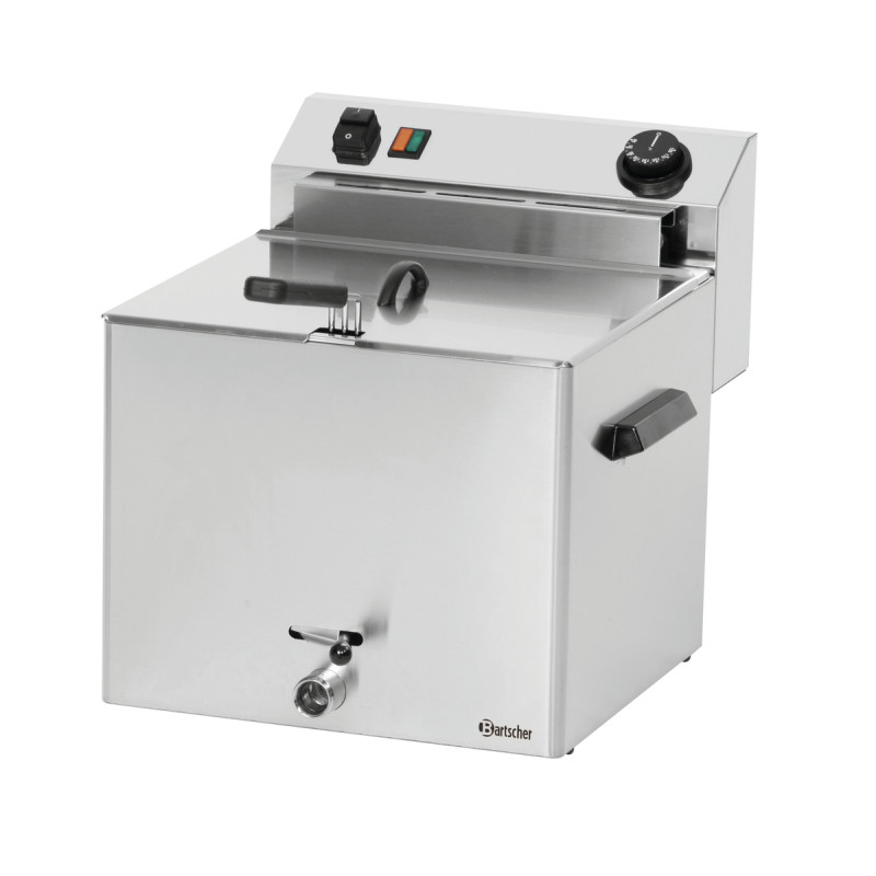 Friggitrice Pro da 10 L con rubinetto di scarico per ristorante Friggitrice Pro da 10 L con rubinetto di scarico per ristorante