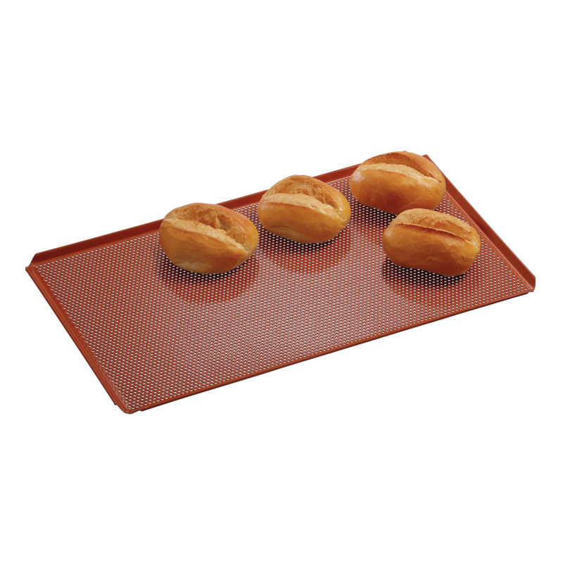 Piastra di cottura GN 1/1 forata con rivestimento in silicone Piastra di cottura GN 1/1 forata con rivestimento in silicone