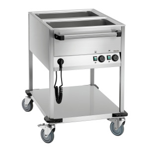 Carrello per bagnomaria - 2 GN 1/1