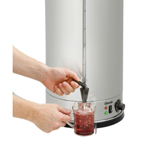 Distributore di acqua calda 28L - Distributore isotermico / Samovar / Pentola per vin brulé professionale Casselin