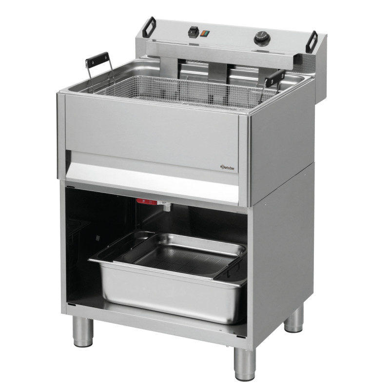 Friggitrice per frittelle da 30 L con basamento aperto Friggitrice per frittelle da 30 L con basamento aperto